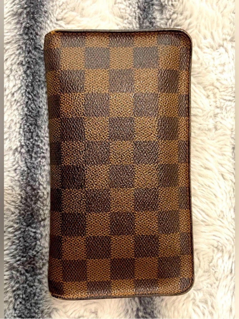 Louis Vuitton Brown Damier Ebene Zip Wallet - Picture 1 of 16